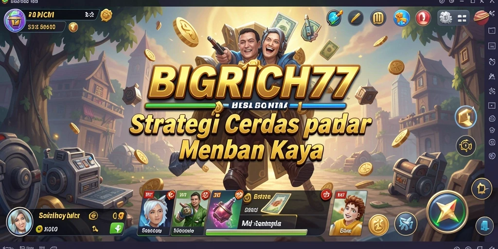 Tangkapan layar gameplay menunjukkan momen strategis dalam BIGRICH77.