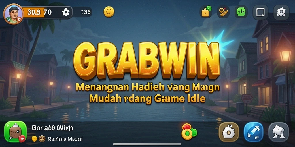 Tampilan gameplay Idle menarik di GRABWIN dengan berbagai hadiah.