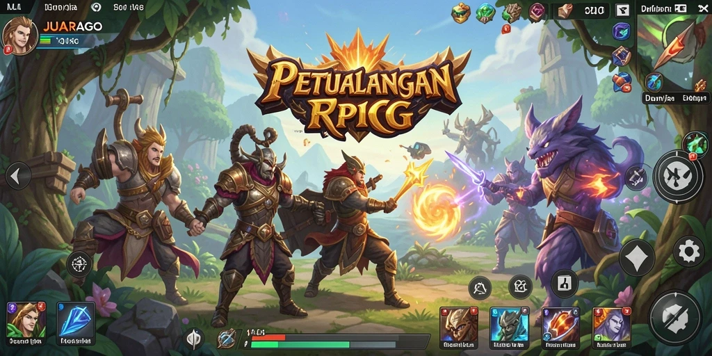 Tangkapan layar utama menampilkan pertempuran seru di <strong>JUARAGO</strong>