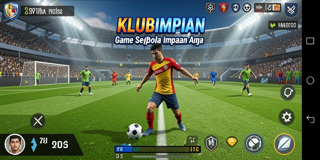 Tangkapan layar gameplay KLUBIMPIAN yang menegangkan.