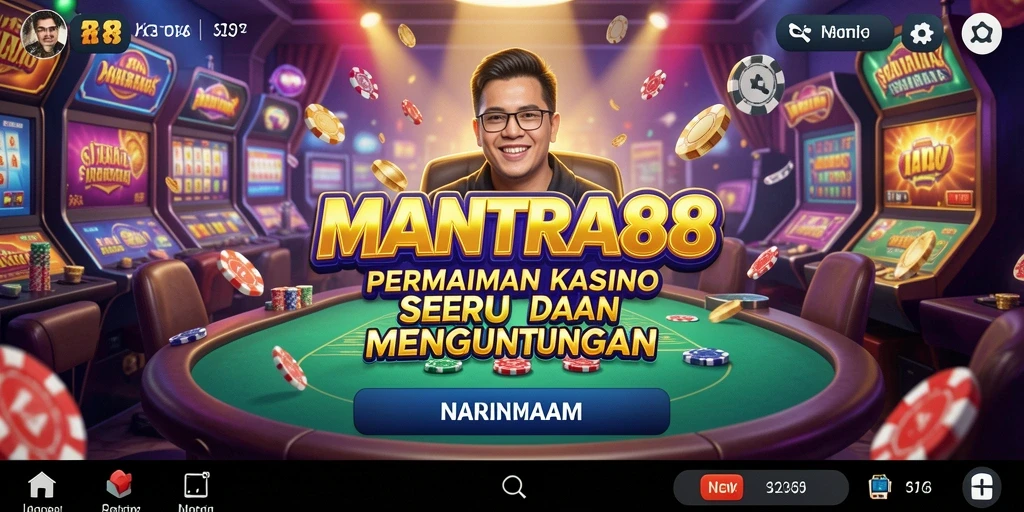 Tampilan gameplay seru dari MANTRA88 dengan berbagai pilihan permainan kasino.