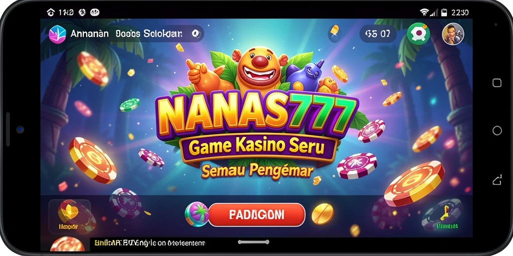 Screenshot NANAS777 menunjukkan gameplay kasino yang seru dan dinamis.