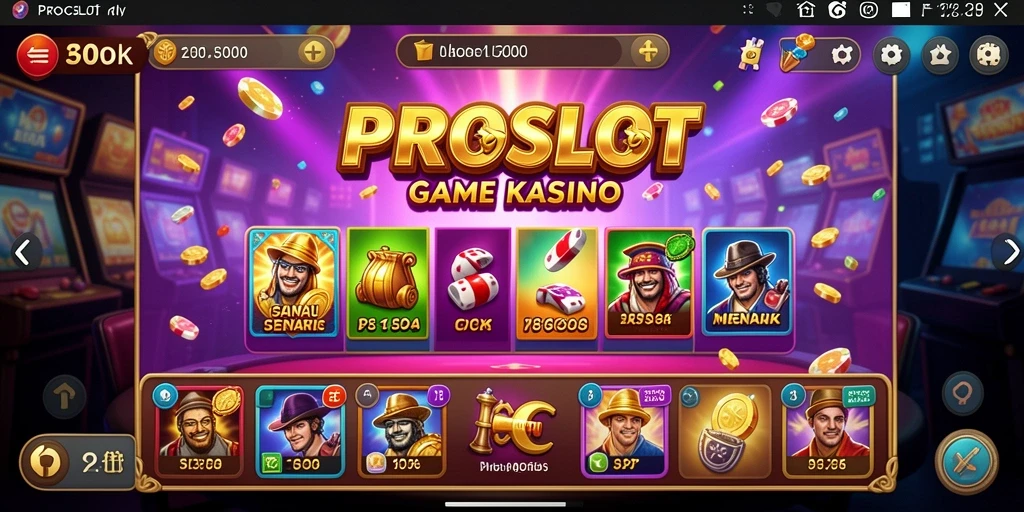 Tampilan menarik dari permainan slot PROSLOT yang menghibur.