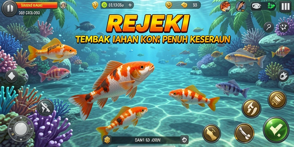 Tampilkan screenshot gameplay seru dari REJEKI Tembak Ikan.