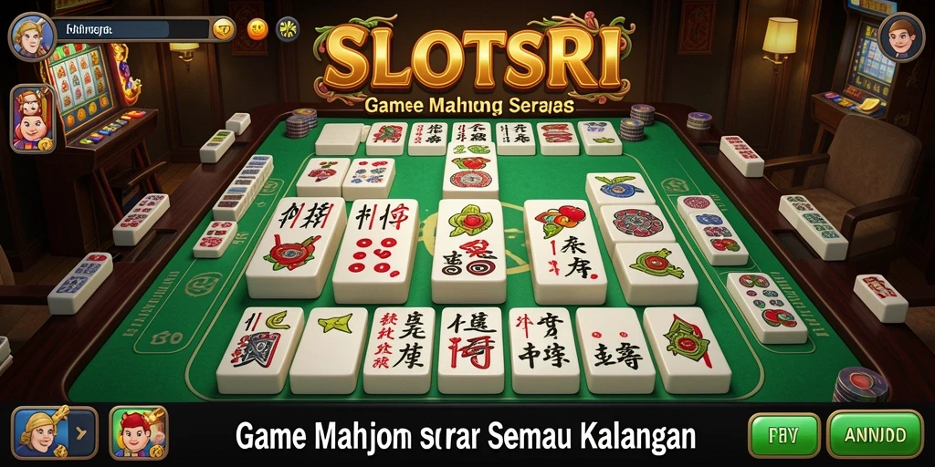 Tampilan menarik dari gameplay Mahjong di SLOTSRI.